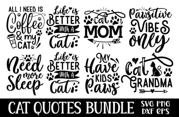 From SVG to Stitches: A Designer's Take on a Cat Quote Bundle